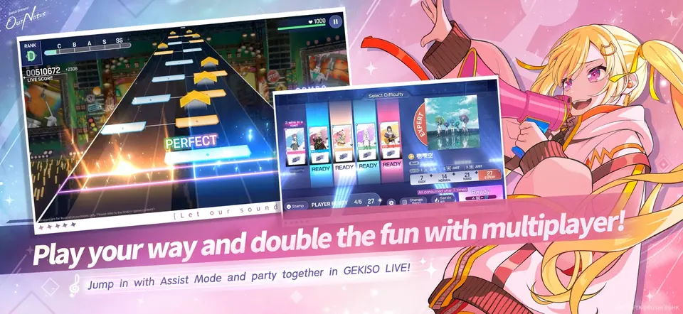 GEKISO LIVE multiplayer performance screen