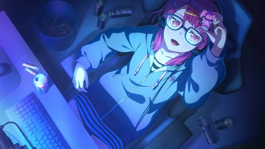 Heart Ablaze in Blue — Yuno Sengoku snap card